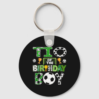 Tio Of The Birthday Boy Soccer Player Game Day  Key Ring