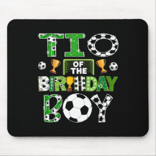 Tio Of The Birthday Boy Soccer Player Game Day Mouse Pad