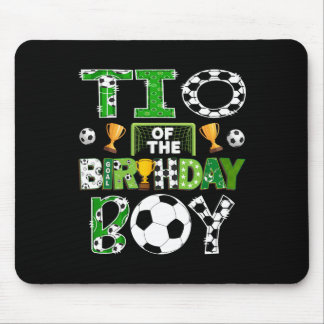 Tio Of The Birthday Boy Soccer Player Game Day Mouse Pad