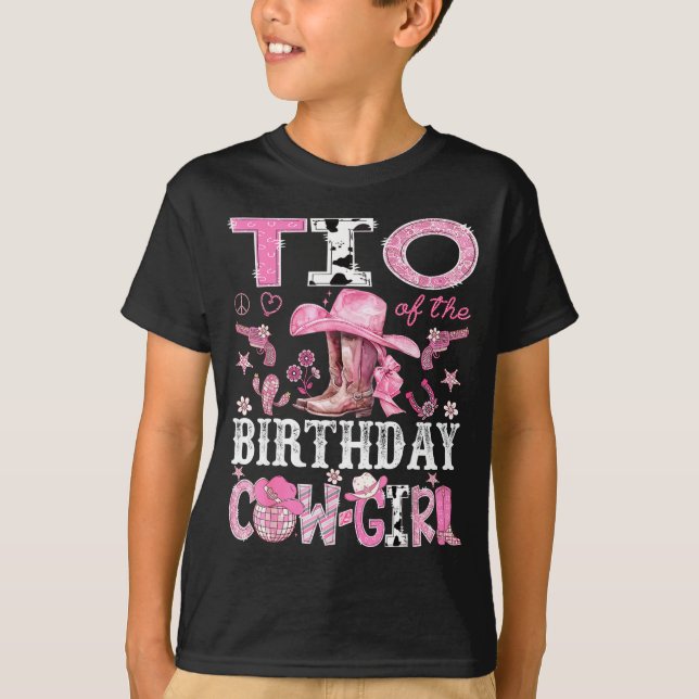 Tio Of The Birthday Cow-girl Nk Disco Rodeo Tio  T-Shirt (Front)