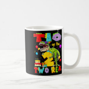 Tio of the two rex 2nd birthday boy dinosaur t-rex coffee mug