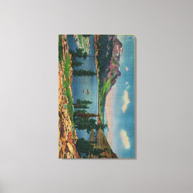 Tioga Lake and Mt. Dana in High Sierra Canvas Print (Front)