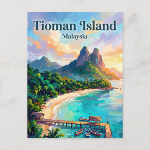 Tioman Island Malaysia Postcard