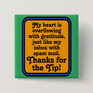 Tip Appreciation 15 Cm Square Badge