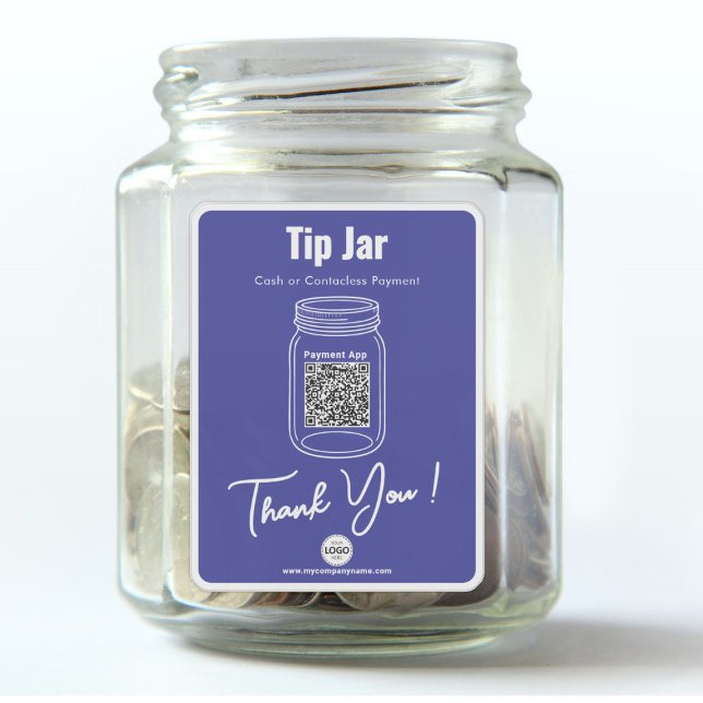 Tip Jar, Custom QR Code Payment App,Blue Vinyl (Creator Uploaded)