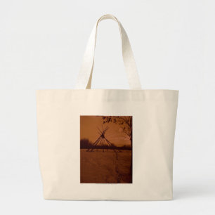 Tipi Frame Large Tote Bag