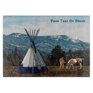 Tipi - Winter Camp Cutting Board