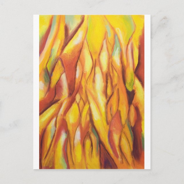 Tipped Flames (abstract expressionism) Postcard (Front)