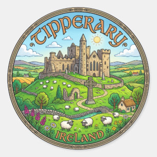 Tipperary Ireland Classic Round Sticker
