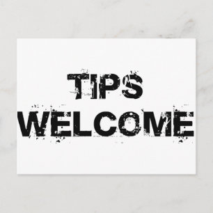 Tips Welcome Postcard