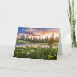 Tipsoo Lake of Mt.Rainier Card