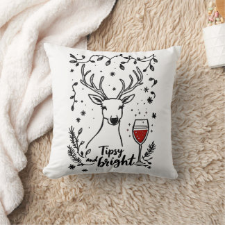 Tipsy and Bright Deer Cushion