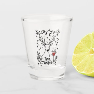 Tipsy and Bright Deer Shot Glass