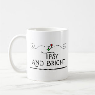 Tipsy and Bright Festive Holiday Lights Mug