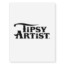 Tipsy Artist Temporary Tattoo