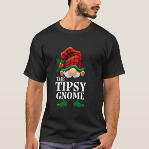 Tipsy Gnome Funny Matching Family Christmas Party T-Shirt