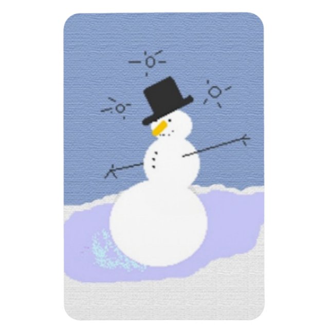 Tipsy the Snowman Magnet (Vertical)