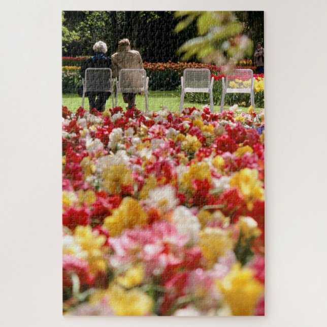 Tiptoe, in the Tulips. Jigsaw Puzzle (Vertical)