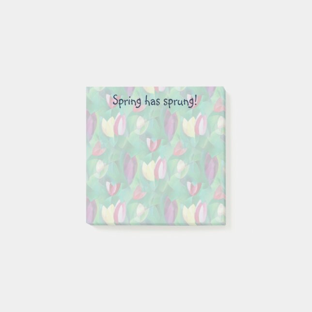 Tiptoe through the Tulips Post-it Notes (Front)