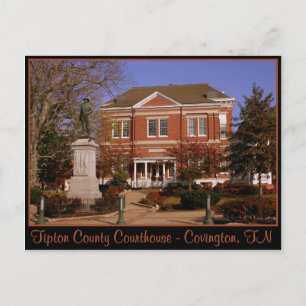 Tipton County Courthouse - Covington, TN Postcard
