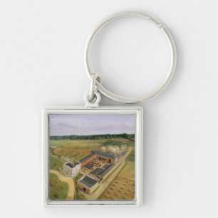 Tiptree Hall and Farm, Essex, c.1850-60 (oil on ca Key Ring