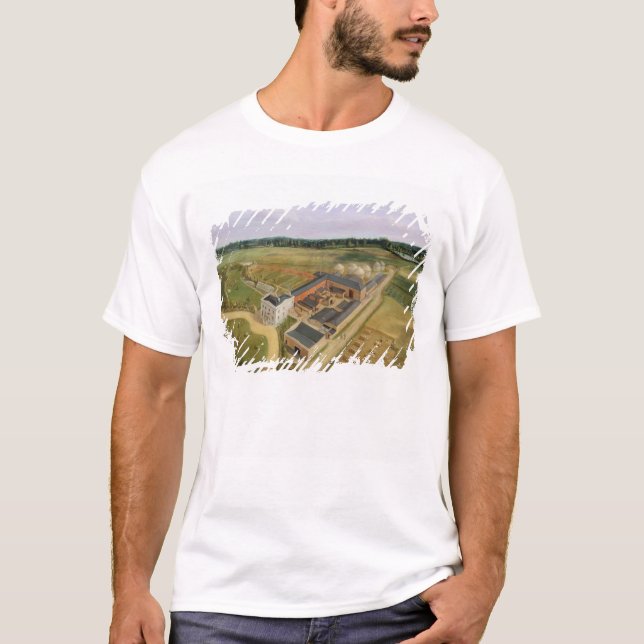 Tiptree Hall and Farm, Essex, c.1850-60 (oil on ca T-Shirt (Front)