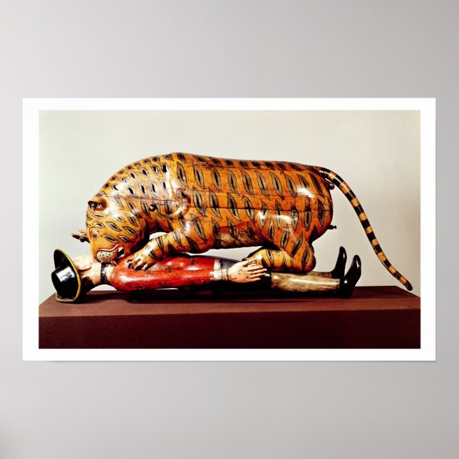 Tipu's Tiger, c.1790 (wood) Poster (Front)