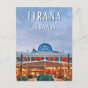 Tirana, the lively capital of Albania Postcard