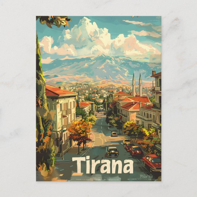 Tirana Vintage Postcard (Front)