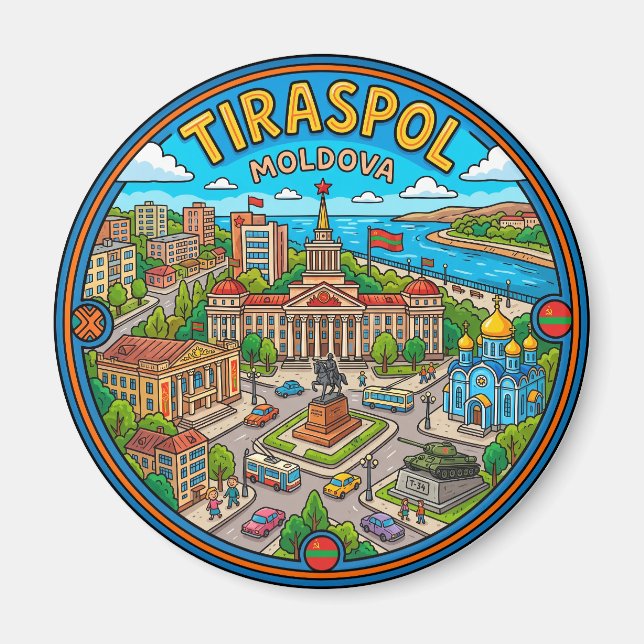 Tiraspol Moldova Magnet (Front)