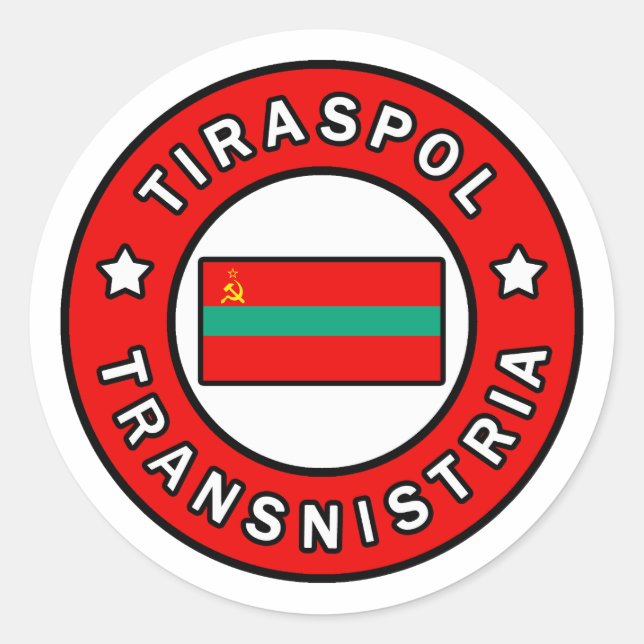 Tiraspol Transnistria Classic Round Sticker (Front)