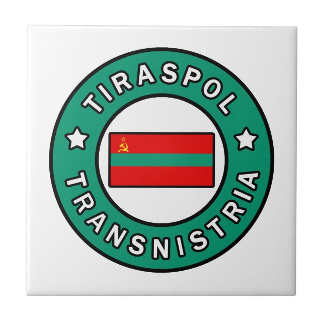 Tiraspol Transnistria Tile (Front)