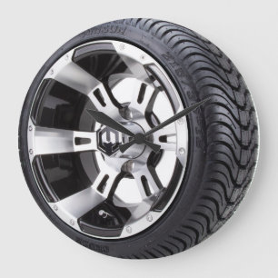 tire and rim large clock