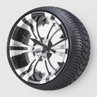 tire and rim large clock