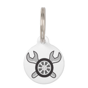 Tire and Wrenches Pet Tag