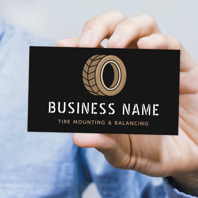 Tire Mounting & Balancing Car Automotive Service Business Card (Creator Uploaded)