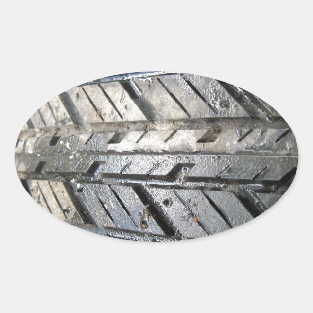 Tire Oval Sticker (Front)