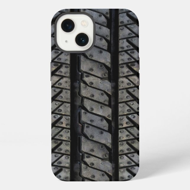 Tire Rubber Thread Automotive Texture iPhone Case (Back)