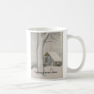 Tire Swing in Winter - Maine Coffee Mug