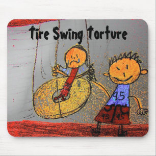 Tire Swing Torture Mouse Pad