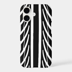 Tire Texture Abstract Pattern in Black and White