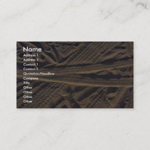 Tire tracks business card
