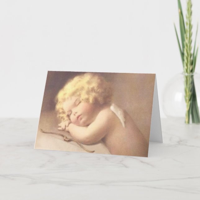 Tired after hard day work card (Front)