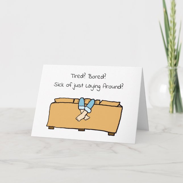 Tired, Bored, Miss You, Card (Front)