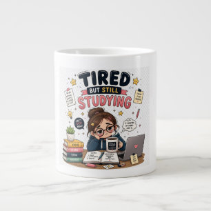 Tired But Still Studying Funny Student Coffee Mug