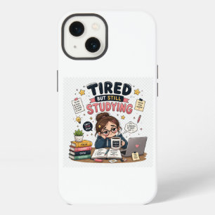 Tired But Still Studying Funny Student Phone Case