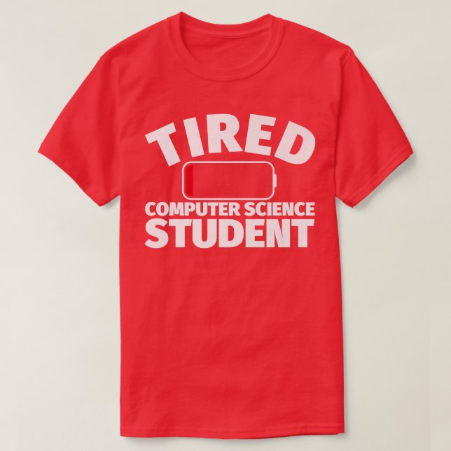 Tired Computer Science student Premium  T-Shirt (Design Front)