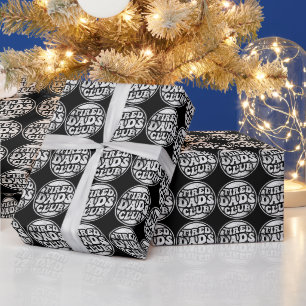 Tired Dads Club Funny Wrapping Paper