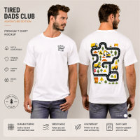 Tired Dads Club T-shirt, Car Racing Track