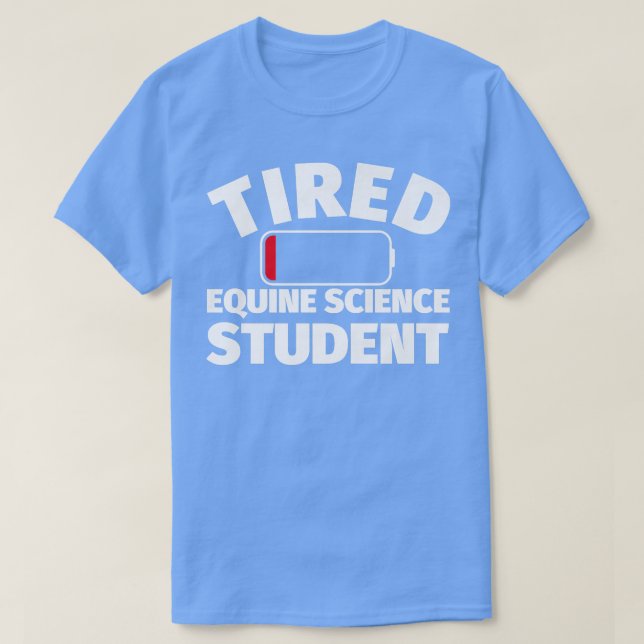 Tired Equine Science student Premium  T-Shirt (Design Front)